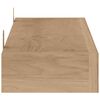 vidaXL Estantes de pared 2 unidades madera maciza de teca 90x15x4 cm