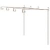 vidaXL P&eacute;rgola de jard&iacute;n marr&oacute;n antiguo 4x3x2,5 m hierro