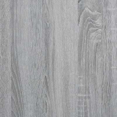 vidaXL Estantería madera ingeniería y metal gris Sonoma 79x30x180 cm