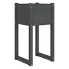 vidaXL Jardinera de madera maciza de pino gris 40x40x81 cm