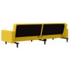 vidaXL Sof&aacute; cama de 2 plazas con dos almohadas terciopelo amarillo