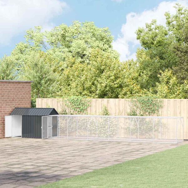 vidaXL Jaula para Aves Antracita 821,5 x 111 x 142 cm