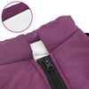 vidaXL Abrigo para perro con arnés impermeable reflectante L28 morado