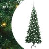 vidaXL &Aacute;rbol de Navidad Artificial de Esquina Verde 180 cm PVC y Metal