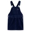 Vestido infantil pana azul marino 92