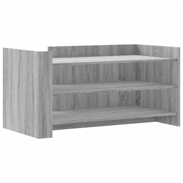 vidaXL Mesa de centro madera de ingenier&iacute;a gris Sonoma 100x50x50 cm