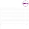 vidaXL Valla con Poste Plateado 1,6 x 10 m Acero