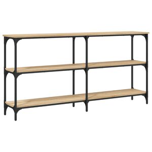 vidaXL Mesa consola madera de ingenier&iacute;a roble Sonoma 150x29x75 cm