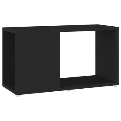 vidaXL Mueble de TV madera contrachapada negro 60x24x32 cm