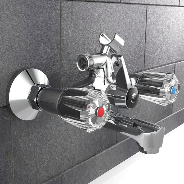 SCH&Uuml;TTE Grifo mezclador bimando para lavabo SAVINO cromado