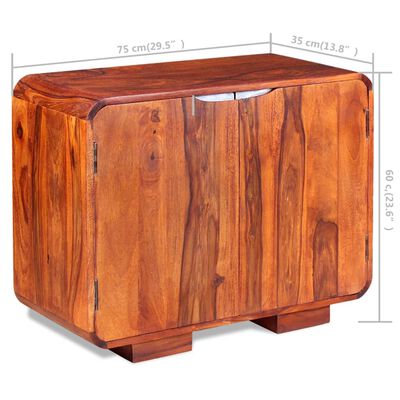 vidaXL Aparador de madera maciza de sheesham 75x35x60 cm