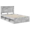 vidaXL Estructura de cama Concreto 120 x 200 cm Madera de pino macizo