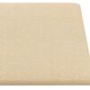 vidaXL Cabecero de Pared 12 pcs Crema 30 x 15 cm tela