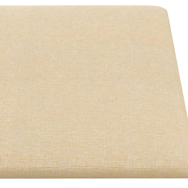 vidaXL Cabecero de Pared 12 pcs Crema 30 x 15 cm tela