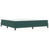 vidaXL Cama tipo Box Spring con colch&oacute;n Verde oscuro 200 x 210 cm tela