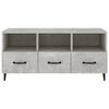 vidaXL Mueble de TV madera contrachapada gris hormigón 102x35x50 cm