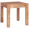 vidaXL Mesa de centro de madera maciza de caoba 53x50x50 cm