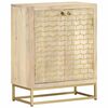 vidaXL Aparador con 2 puertas madera maciza de mango 55x30x70 cm