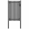 vidaXL Puerta de valla del jard&iacute;n de acero gris antracita 1x2,25 cm