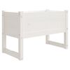 vidaXL Jardinera madera maciza de pino blanco 78x40x52 cm