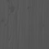 vidaXL Mesa de centro de madera maciza de pino gris 80x50x35 cm