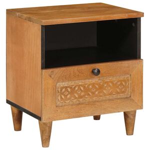 vidaXL Mesa de noche Marr&oacute;n Claro 40 x 33 x 46 cm Madera de ingenier&iacute;a