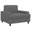 vidaXL Sill&oacute;n Gris oscuro Tela