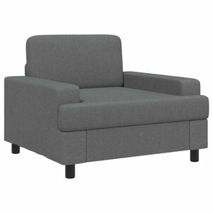 vidaXL Sill&oacute;n Gris oscuro Tela