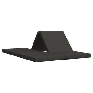 vidaXL Sof&aacute; Cama Plegable 70 x 67 x 48 cm Gris oscuro