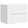 vidaXL Mesitas de noche de pared 2 unidades blanca 45x30x35 cm