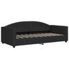 vidaXL Sof&aacute; cama sin colch&oacute;n tela negro 90x190 cm