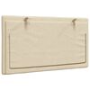 vidaXL Cabecero de cama acolchado Hanko tela crema 90 cm