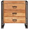 vidaXL Aparador Marr&oacute;n 66 x 33 x 70 cm Madera de Acacia S&oacute;lida