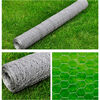 vidaXL Malla de alambre hexagonal acero galvanizado plateado 1x25 m