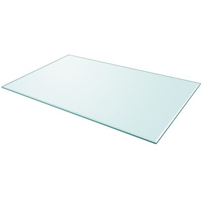 vidaXL Tablero de mesa de cristal templado cuadrado 1000x620 mm