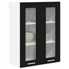 vidaXL Mueble colgante con almacenamiento Roble Negro 60 x 31 x 80 cm