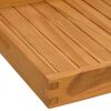vidaXL Bandeja de madera de teca maciza 50x50 cm