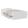 vidaXL Cama con cajones madera de ingenier&iacute;a blanca 90x200 cm