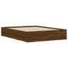 vidaXL Cama con cajones madera de ingenier&iacute;a marr&oacute;n roble 150x200 cm