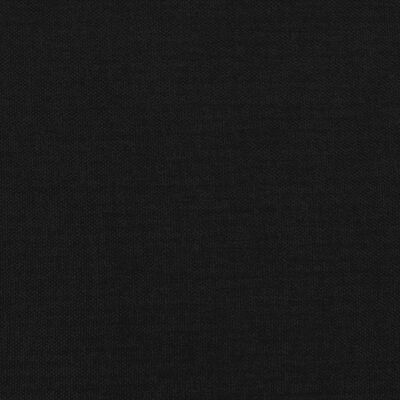 vidaXL Cabecero con LED de tela negro 160x7x78/88 cm