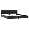 vidaXL Estructura de cama de cuero sint&eacute;tico negro 160x200 cm