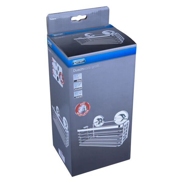 CORNAT Estante de ducha 3in1 cromado grande