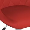 vidaXL Silla de comedor giratoria de cuero sint&eacute;tico rojo vino tinto