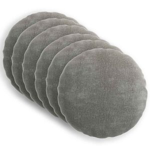 vidaXL Funda de almohada 6 uds. HEERLEN Gris oscuro &Oslash; 30 cm