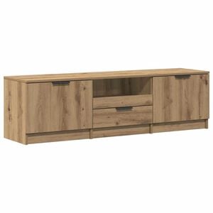 vidaXL Mueble de TV roble artesanal 140x35x40 cm madera de ingenier&iacute;a