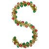 vidaXL Guirnalda de Bolas de Navidad Multicolor 186 cm Poliestireno
