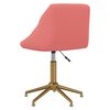 vidaXL Silla de comedor giratoria de terciopelo rosa