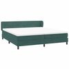 vidaXL Cama box spring con colchones terciopelo verde oscuro 180x210cm