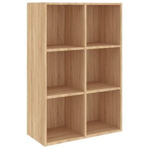 vidaXL Estanter&iacute;a/Aparador madera ingenier&iacute;a roble Sonoma 66x30x98 cm