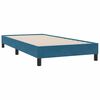 vidaXL Cama box spring con colch&oacute;n y LED terciopelo azul oscuro 100x210 cm